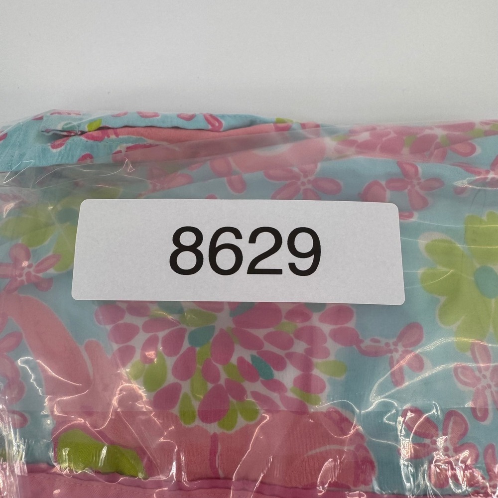 Lilly Pulitzer Mini Skirt Womens 2 Blue Pink Elephant Floral Print A-Line Cotton - Picture 6 of 6